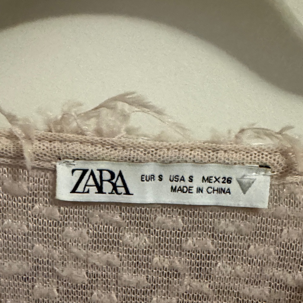 Zara Soft Pink Textured Sweater - Picture 2 of 2